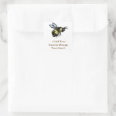 Honey Bee Custom Insect Art Label Aufkleber (Tasche)