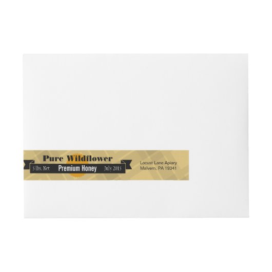 Honey Bee Customized Wildblume Food Jar (Vorderseite)