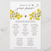 Honey Bee & Daisy Was ist in Ihrer Handykarte? Flyer (Vorne)