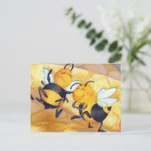 Honey Bee Dance / Postcard Postkarte (Stehend Vorderseite)