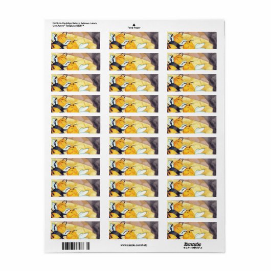Honey Bee Dance Return Address Label (Vorne)