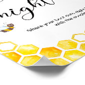 Honey Bee Date Night Ideas Bridal Poster (Ecke)