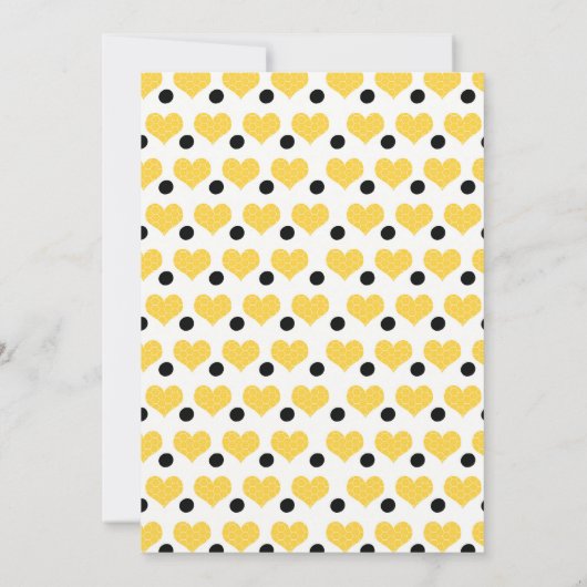 Honey Bee Day First Birthday Chalkboard Bumblebee Einladung (Rückseite)