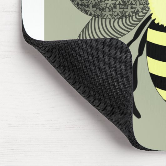 Honey Bee Design Mousepad (Ecke)