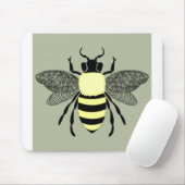 Honey Bee Design Mousepad (Mit Mouse)