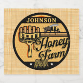 Honey Bee Farm Personalisiert NAME Sweet Beehive Bierflaschenetikett (Einzelnes Label)