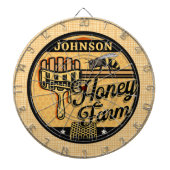 Honey Bee Farm Personalisiert NAME Sweet Beehive Dartscheibe (vorne)