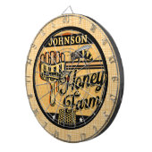 Honey Bee Farm Personalisiert NAME Sweet Beehive Dartscheibe (Vorderseite rechts)