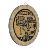 Honey Bee Farm Personalisiert NAME Sweet Beehive Dartscheibe (Vorderseite Links)