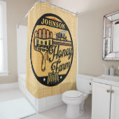 Honey Bee Farm Personalisiert NAME Sweet Beehive Duschvorhang (Beispiel)