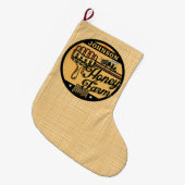 Honey Bee Farm Personalisiert NAME Sweet Beehive Großer Weihnachtsstrumpf (Vorderansicht (hängend))