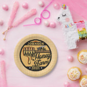 Honey Bee Farm Personalisiert NAME Sweet Beehive Pappteller (Party)