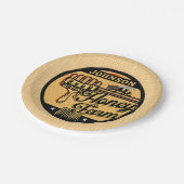 Honey Bee Farm Personalisiert NAME Sweet Beehive Pappteller (Schrägansicht)