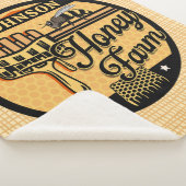 Honey Bee Farm Personalisiert NAME Sweet Beehive Sherpadecke (3/4)