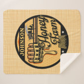 Honey Bee Farm Personalisiert NAME Sweet Beehive Sherpadecke (Vorderseite (Horizontal))