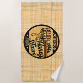 Honey Bee Farm Personalisiert NAME Sweet Beehive Strandtuch (Vorderseite)