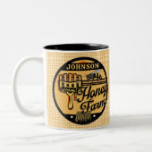 Honey Bee Farm Personalisiert NAME Sweet Beehive Zweifarbige Tasse (Links)