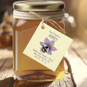 Honey Bee Farm Yellow Lavender Geschenkanhänger