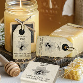 Honey Bee Farm Yellow Lavender Gummistempel