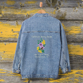 Honey Bee Farm Yellow Lavender Jeansjacke