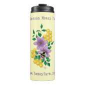 Honey Bee Farm Yellow Lavender Thermosbecher (Vorderseite)
