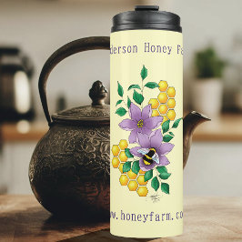 Honey Bee Farm Yellow Lavender Thermosbecher