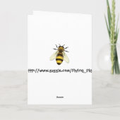 Honey Bee Feiertagskarte (Rückseite)