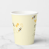 Honey Bee First Bee day Gender Neutral Pappbecher (Vorderseite)