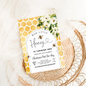 Honey Bee First Geburtstag Einladung