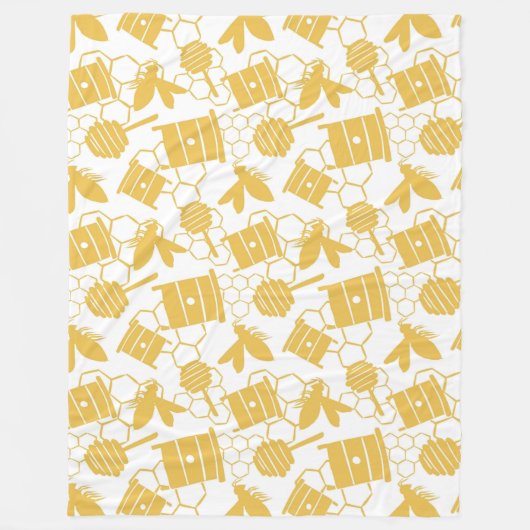 Honey Bee Fleece Blanket (Vorderseite)