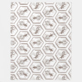 Honey Bee Fleece Blanket (Vorderseite)