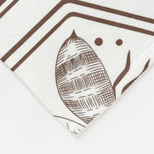 Honey Bee Fleece Blanket (Ecke)