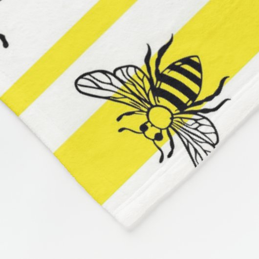 Honey Bee Fleecedecke (Ecke)