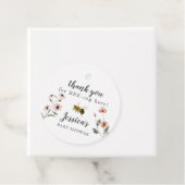 Honey Bee Floral Baby Shower Geschenkanhänger (Beispiel)