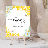 Honey Bee Floral Favorits Zeichen Poster