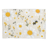 Honey Bee Floral Pillow Case Kissenbezug (Vorderseite)