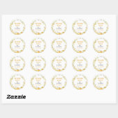 Honey Bee Floral Sticker Labels Geburtstag (Blatt)