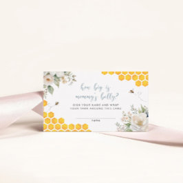 Honey Bee Floral wie groß ist Mama's Bauchspiel Begleitkarte