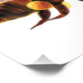 Honey Bee Flying Fotodruck (Ecke)