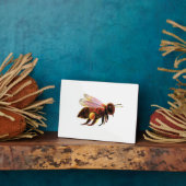 Honey Bee Flying Fotoplatte (Seite)