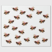 Honey Bee Flying Geschenkpapier (Flach)