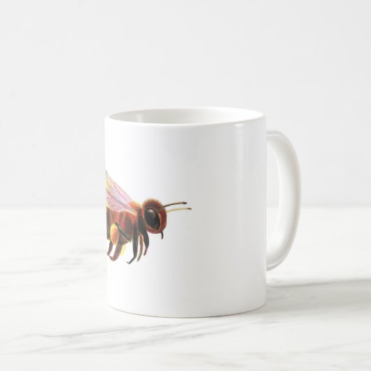Honey Bee Flying Kaffeetasse (VorderseiteRechts)