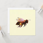 Honey Bee Flying Karte (Vorderseite/Rückseite Beispiel)