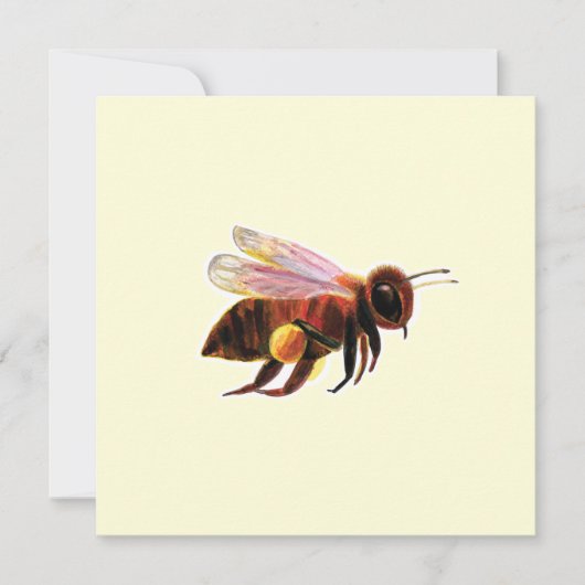 Honey Bee Flying Karte (Vorderseite)