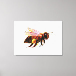 Honey Bee Flying Leinwanddruck