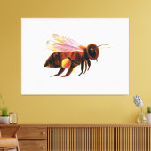 Honey Bee Flying Leinwanddruck (Insitu (Wohnzimmer))