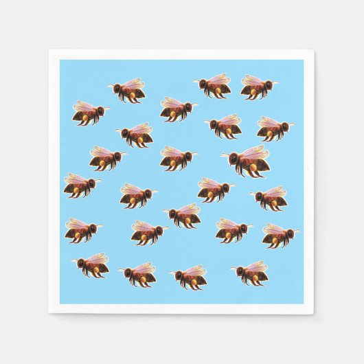 Honey Bee Flying Napkins Serviette (Vorderseite)