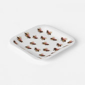 Honey Bee Flying Pappteller (Gewinkelt)
