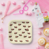 Honey Bee Flying Pappteller (Party)