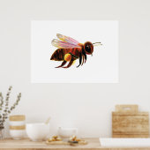 Honey Bee Flying Poster (Küche)